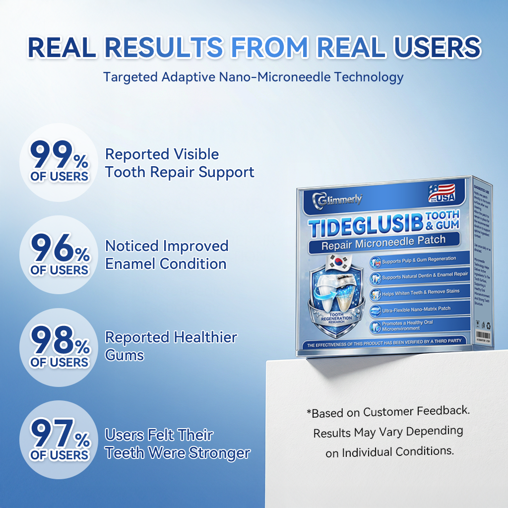𝐆𝐥𝐢𝐦𝐦𝐞𝐫𝐥𝐲® 𝐓𝐢𝐝𝐞𝐠𝐥𝐮𝐬𝐢𝐛 𝐓𝐨𝐨𝐭𝐡 & 𝐆𝐮𝐦 𝐑𝐞𝐩𝐚𝐢𝐫 𝐌𝐢𝐜𝐫𝐨𝐧𝐞𝐞𝐝𝐥𝐞 𝐏𝐚𝐭𝐜𝐡 🦷 𝐀𝐝𝐯𝐚𝐧𝐜𝐞𝐝 𝐒𝐭𝐞𝐦-𝐂𝐞𝐥𝐥 𝐀𝐜𝐭𝐢𝐯𝐚𝐭𝐢𝐨𝐧 𝐓𝐞𝐞𝐭𝐡 𝐒𝐭𝐫𝐢𝐩𝐬 (𝐑𝐞𝐛𝐮𝐢𝐥𝐝 𝐄𝐧𝐚𝐦𝐞𝐥 & 𝐃𝐞𝐧𝐭𝐢𝐧 • 𝐒𝐭𝐫𝐞𝐧𝐠𝐭𝐡𝐞𝐧 𝐆𝐮𝐦𝐬 • 𝐄𝐫𝐚𝐝𝐢𝐜𝐚𝐭𝐞 𝐓𝐚𝐫𝐭𝐚𝐫 & 𝐎𝐝𝐨𝐫 • 𝐒𝐭𝐨𝐩 𝐓𝐨𝐨𝐭𝐡 𝐒𝐞𝐧𝐬𝐢𝐭𝐢𝐯𝐢𝐭𝐲)