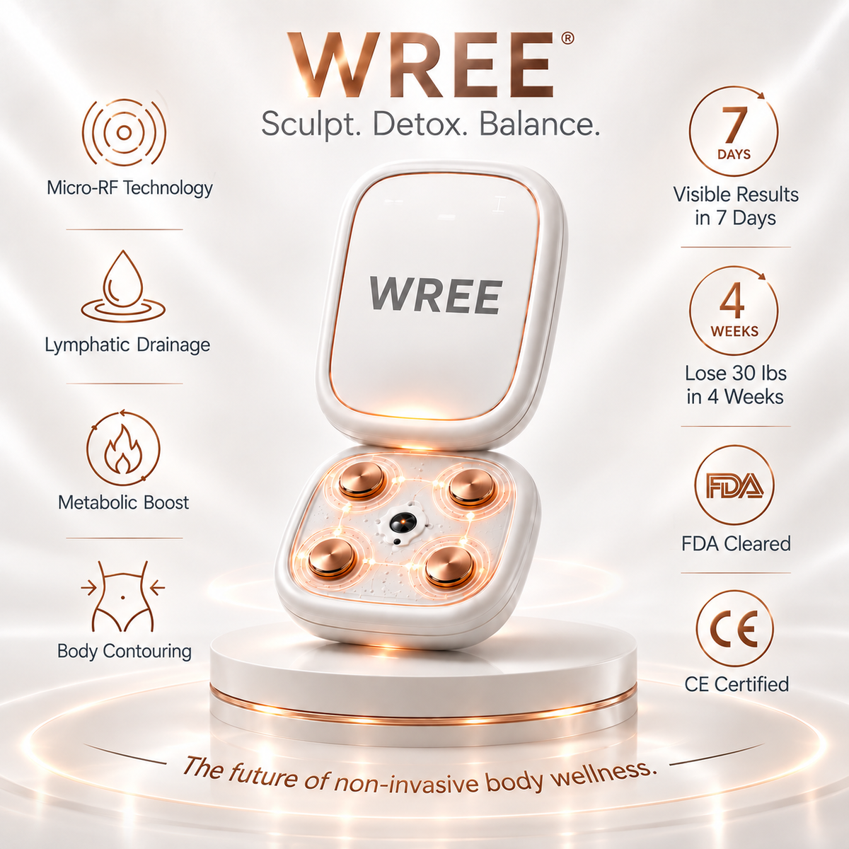 WREE®💎 Micro-RF Body Contouring & Lymphatic Drainage Device | OFFICIAL STORE