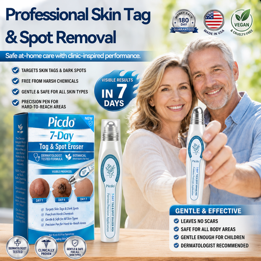 Official Brand Store |✅🎉𝐏𝐢𝐜𝐝𝐨® 7-Day Skin Spot & Growth Eraser (Pain-Free Roller Pen – No Scars Left Behind)🍓