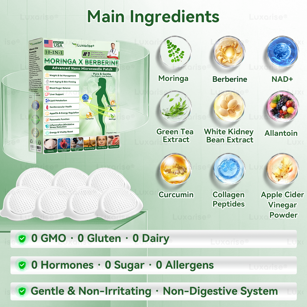 𝗟𝘂𝘅𝗮𝗿𝗶𝘀𝗲® 𝗢𝗳𝗳𝗶𝗰𝗶𝗮𝗹 𝗦𝘁𝗼𝗿𝗲 | 𝗠𝗼𝗿𝗶𝗻𝗴𝗮 & 𝗕𝗲𝗿𝗯𝗲𝗿𝗶𝗻𝗲 𝟭𝟬-𝗜𝗡-𝟭 𝗔𝗱𝘃𝗮𝗻𝗰𝗲𝗱 𝗡𝗮𝗻𝗼 𝗠𝗶𝗰𝗿𝗼𝗻𝗲𝗲𝗱𝗹𝗲 𝗣𝗮𝘁𝗰𝗵 (𝗢𝗻𝗰𝗲 𝗮 𝗗𝗮𝘆 - 𝗩𝗶𝘀𝗶𝗯𝗹𝗲 𝗥𝗲𝘀𝘂𝗹𝘁𝘀 𝗶𝗻 𝗝𝘂𝘀𝘁 𝟳 𝗗𝗮𝘆𝘀)