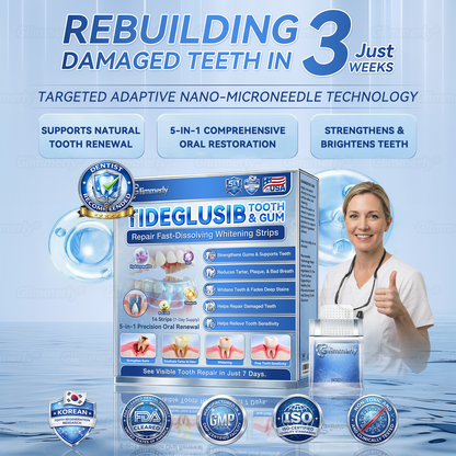 𝑮𝙄𝒊𝒎𝒎𝙚𝙧𝙄𝒚® 𝐓𝐢𝐝𝐞𝐠𝐥𝐮𝐬𝐢𝐛 𝐓𝐨𝐨𝐭𝐡 & 𝐆𝐮𝐦 𝐑𝐞𝐩𝐚𝐢𝐫 𝐅𝐚𝐬𝐭-𝐃𝐢𝐬𝐬𝐨𝐥𝐯𝐢𝐧𝐠 𝐖𝐡𝐢𝐭𝐞𝐧𝐢𝐧𝐠 𝐒𝐭𝐫𝐢𝐩𝐬  (𝟓-𝐢𝐧-𝟏🦷𝐑𝐞𝐛𝐮𝐢𝐥𝐝 𝐄𝐧𝐚𝐦𝐞𝐥 & 𝐃𝐞𝐧𝐭𝐢𝐧 • 𝐒𝐭𝐫𝐞𝐧𝐠𝐭𝐡𝐞𝐧 𝐆𝐮𝐦𝐬 • 𝐄𝐫𝐚𝐝𝐢𝐜𝐚𝐭𝐞 𝐓𝐚𝐫𝐭𝐚𝐫 & 𝐎𝐝𝐨𝐫 • 𝐖𝐡𝐢𝐭𝐞𝐧𝐢𝐧𝐠 • 𝐒𝐭𝐨𝐩 𝐓𝐨𝐨𝐭𝐡 𝐒𝐞𝐧𝐬𝐢𝐭𝐢𝐯𝐢𝐭𝐲) 🌿