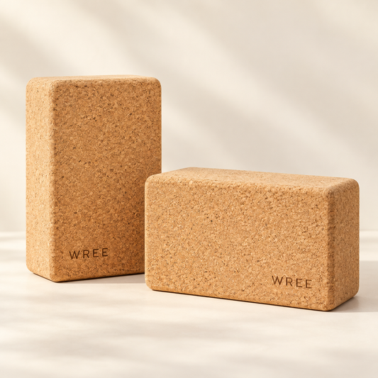WREE Balance Cork Yoga Blocks front