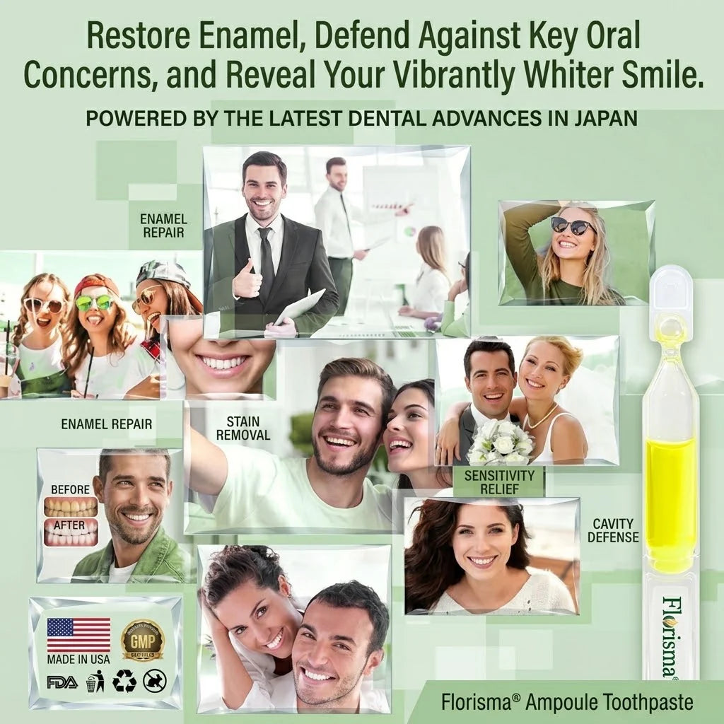 𝗙𝗹𝗼𝗿𝗶𝘀𝗺𝗮® 𝗧𝗥𝗚 𝗘𝗻𝗮𝗺𝗲𝗹 𝗥𝗲𝗽𝗮𝗶𝗿 𝗔𝗺𝗽𝗼𝘂𝗹𝗲 𝗧𝗼𝗼𝘁𝗵𝗽𝗮𝘀𝘁𝗲